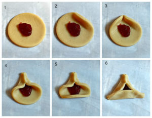 haman's ears cookie steps